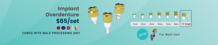 implant overdenture $85/set