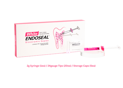 White Endoseal MTA Root Canal Sealer with 20 tips and 5 storage caps  **Expected to ship on 4/10**