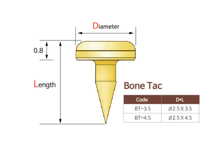 Titanium Bone Tac, 5/Packs