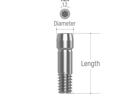 dental implant angled abutment hex screw