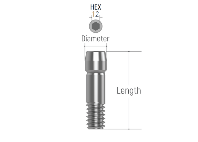 dental implant angled abutment hex screw