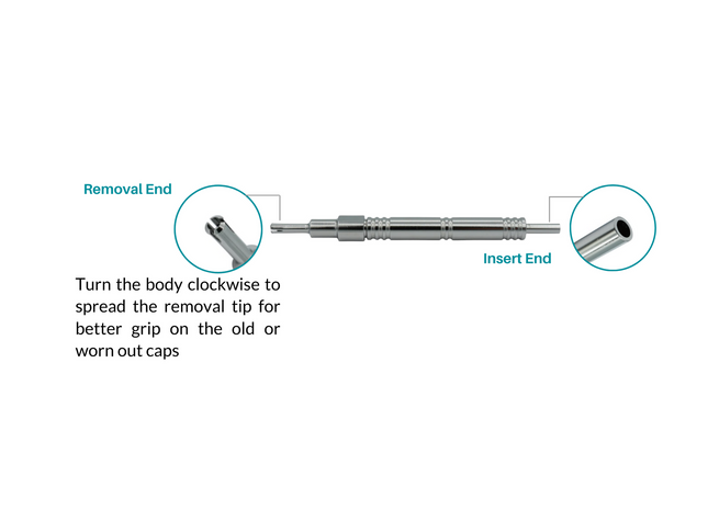 Implant Overdenture Male Remover/Seating Tool