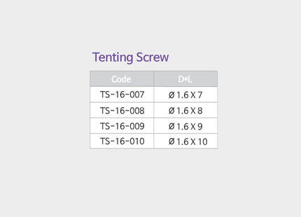 Tenting Screw 5/Pack
